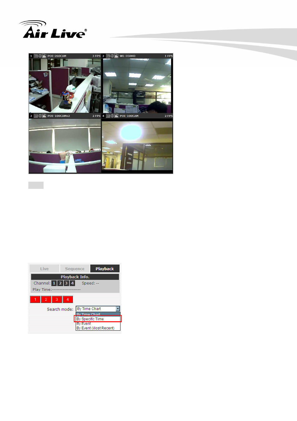 2 play by specific time | AirLive NVR4 User Manual | Page 41 / 85