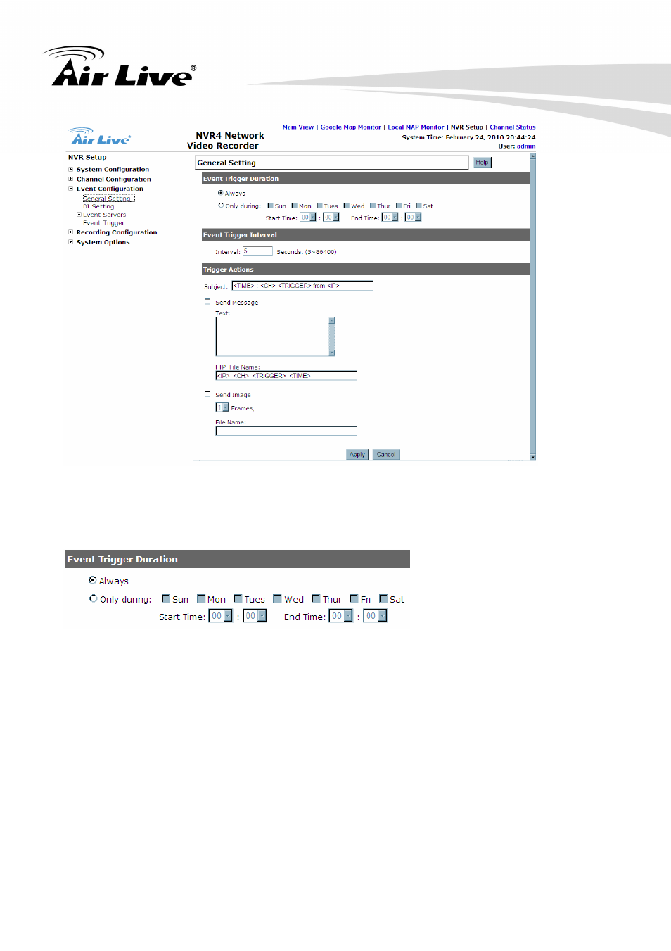 AirLive NVR4 User Manual | Page 68 / 85