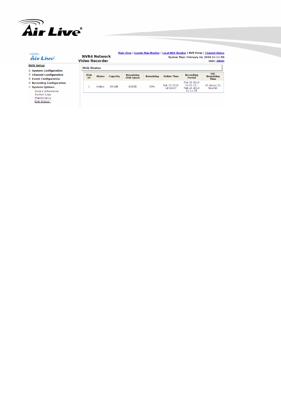 AirLive NVR4 User Manual | Page 84 / 85