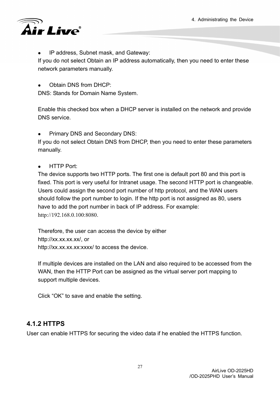 AirLive OD-2025PHD User Manual | Page 33 / 101