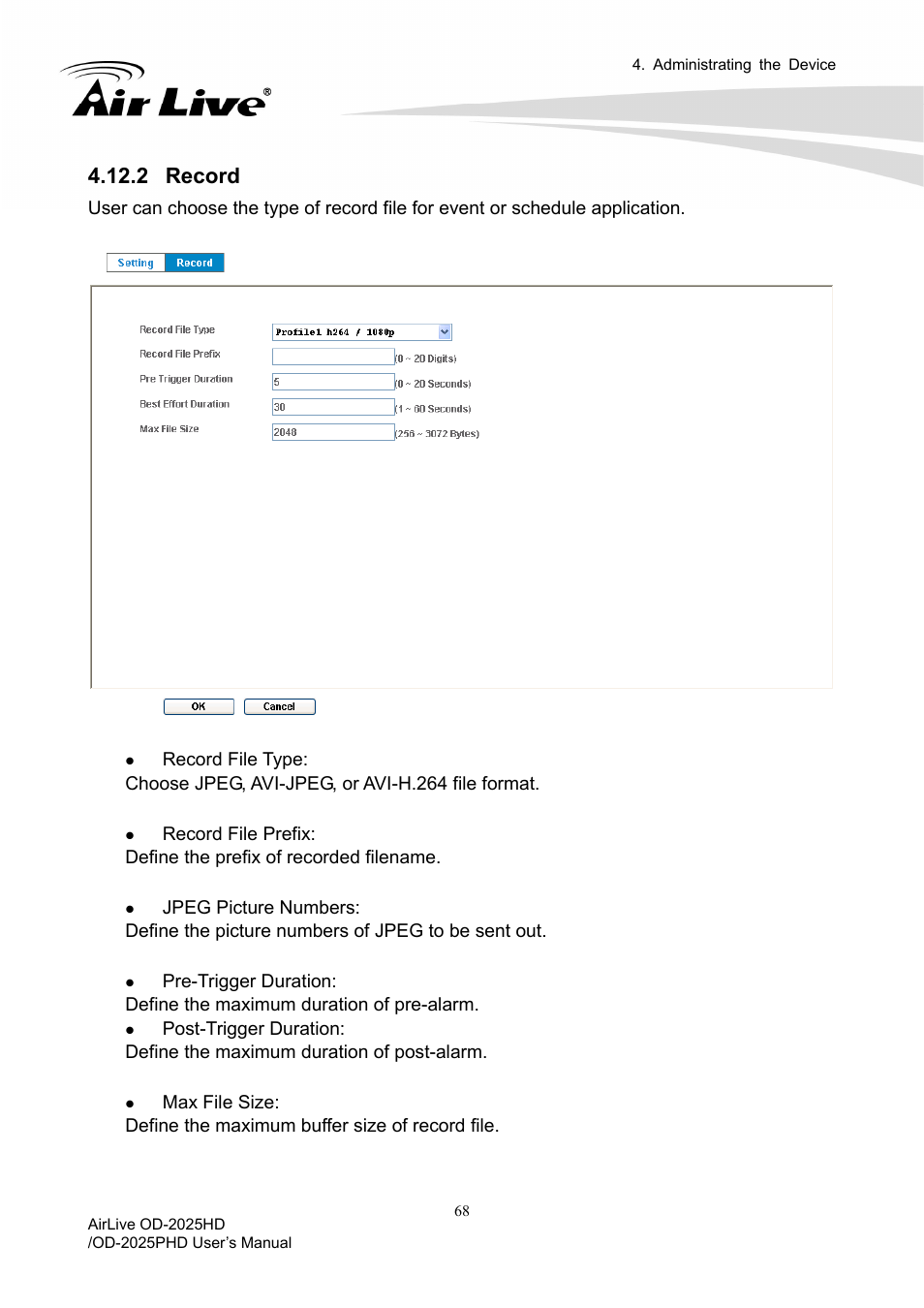 2 record | AirLive OD-2025PHD User Manual | Page 74 / 101