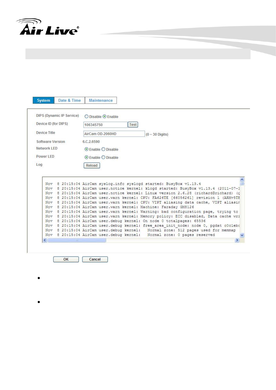 3 system: configure and maintain system, 1 system | AirLive OD-2060HD User Manual | Page 50 / 104