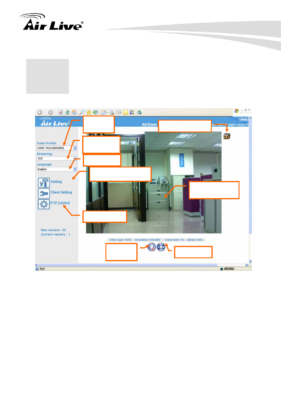 Operating the network camera | AirLive OD-325HD User Manual | Page 18 / 81