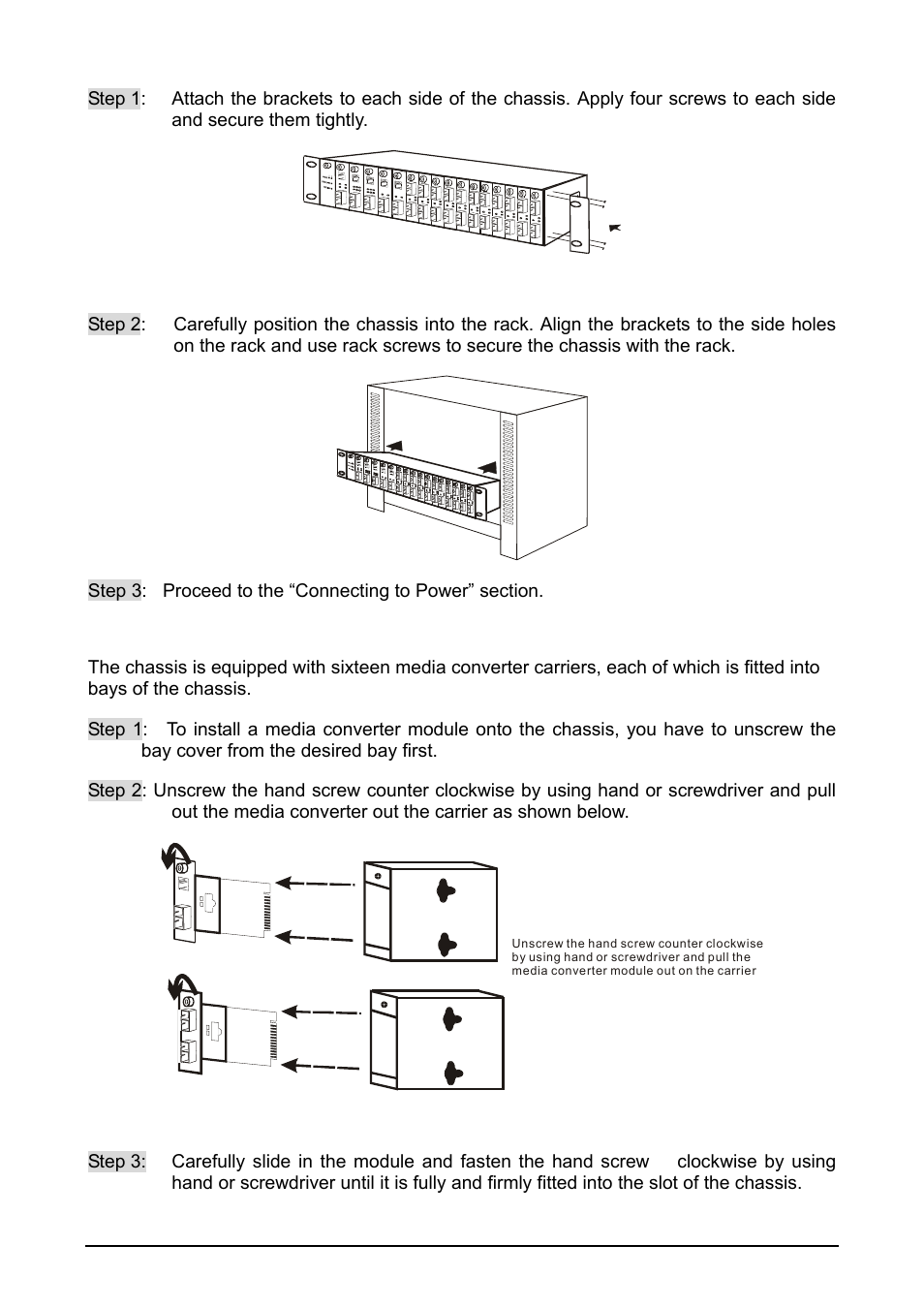 Installing media converter | AirLive OV-MCR116 User Manual | Page 7 / 12