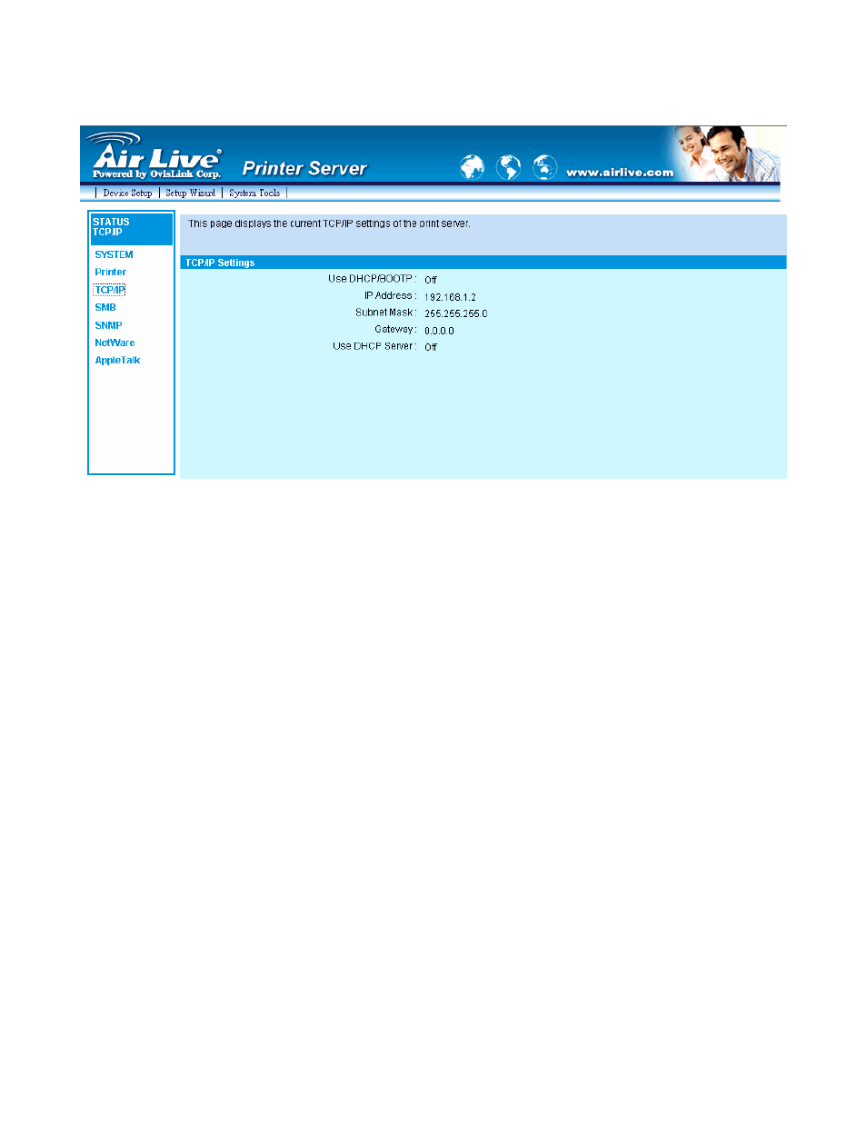 3 tcp/ip | AirLive P-201U User Manual | Page 72 / 114