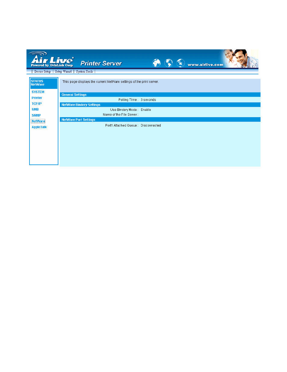 6 netware | AirLive P-201U User Manual | Page 74 / 114