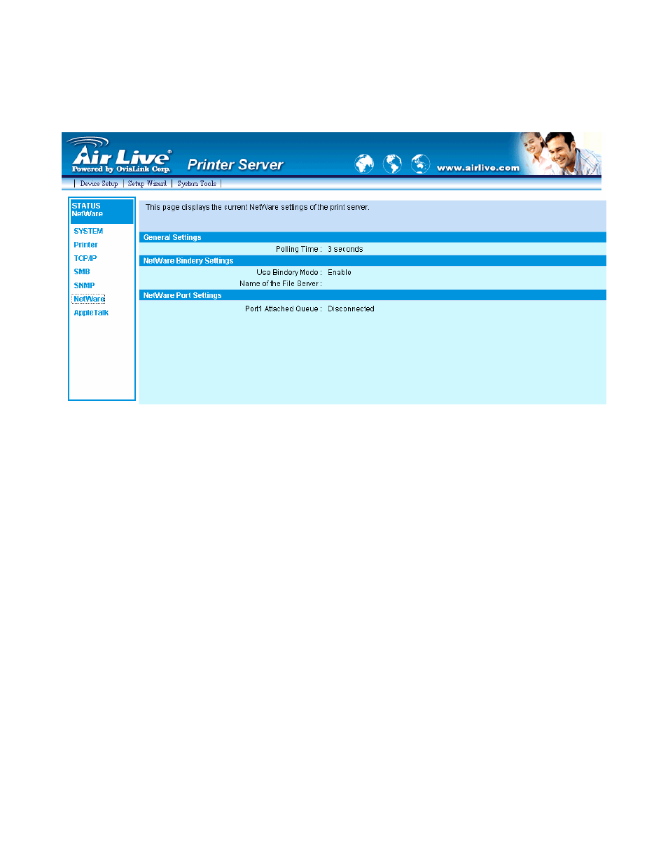 4 setup wizard, 1 system | AirLive P-201U User Manual | Page 76 / 114