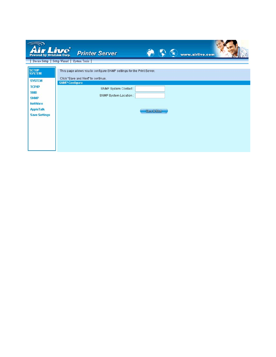 4 snmp | AirLive P-201U User Manual | Page 81 / 114