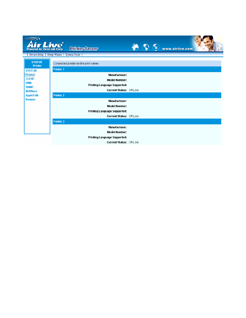 2 printer | AirLive P-203N User Manual | Page 73 / 119