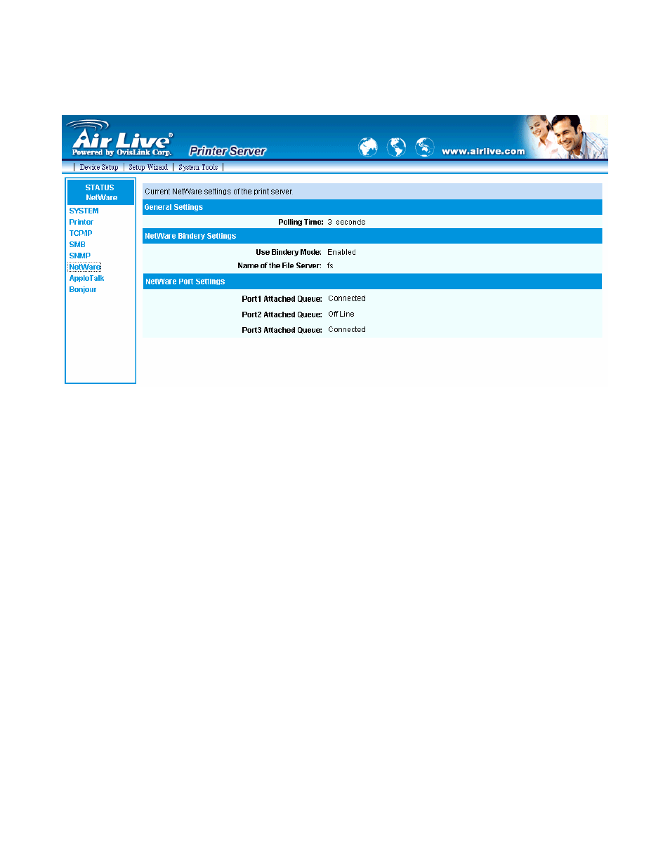6 netware | AirLive P-203N User Manual | Page 76 / 119