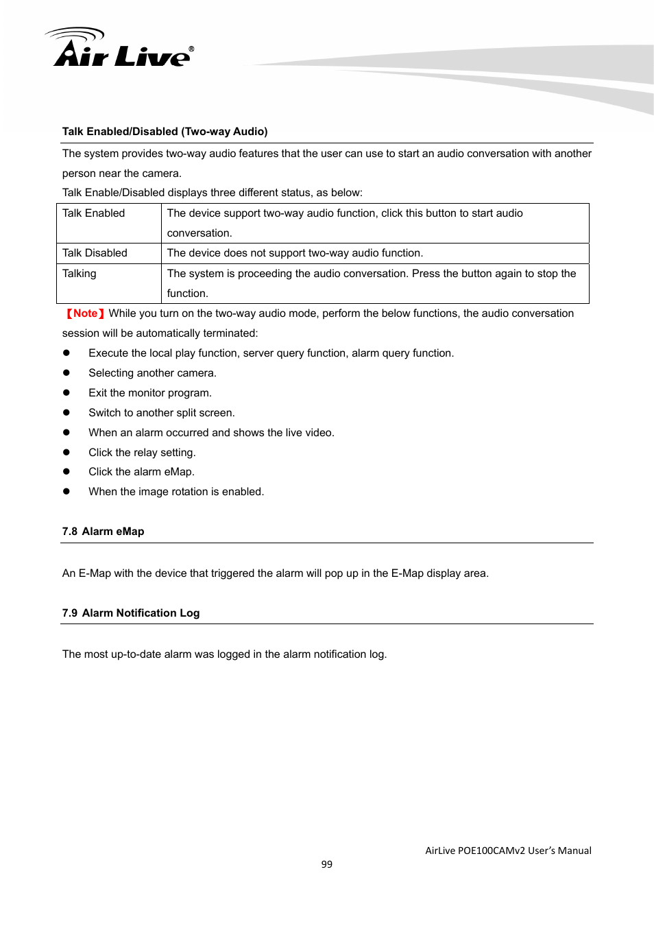 AirLive POE-100CAMv2 User Manual | Page 100 / 138