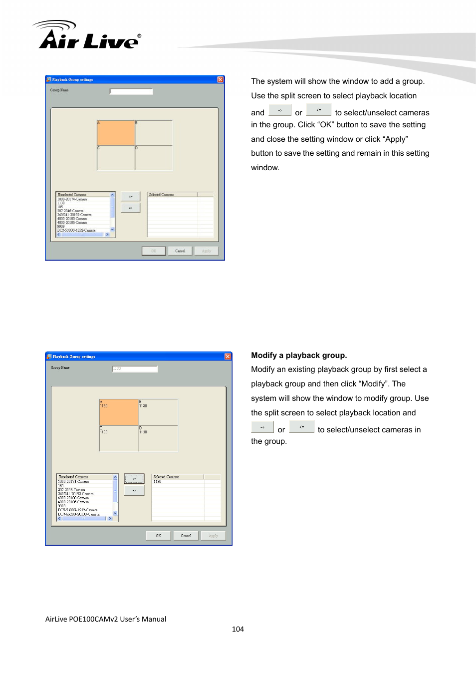 AirLive POE-100CAMv2 User Manual | Page 105 / 138