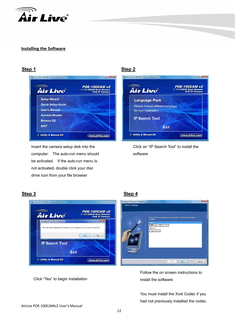 AirLive POE-100CAMv2 User Manual | Page 13 / 138