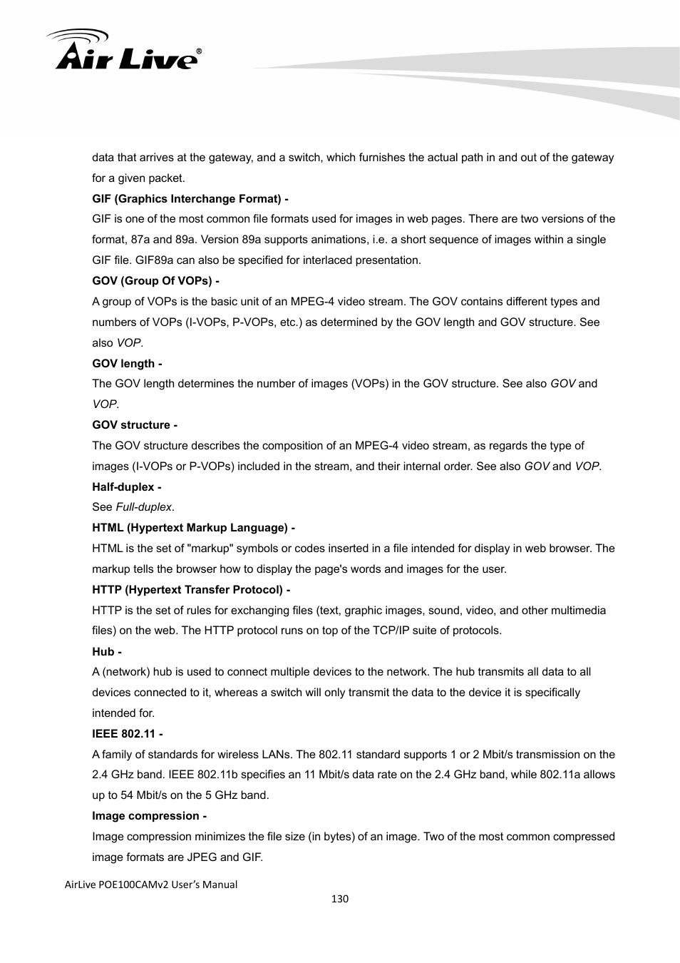 AirLive POE-100CAMv2 User Manual | Page 131 / 138