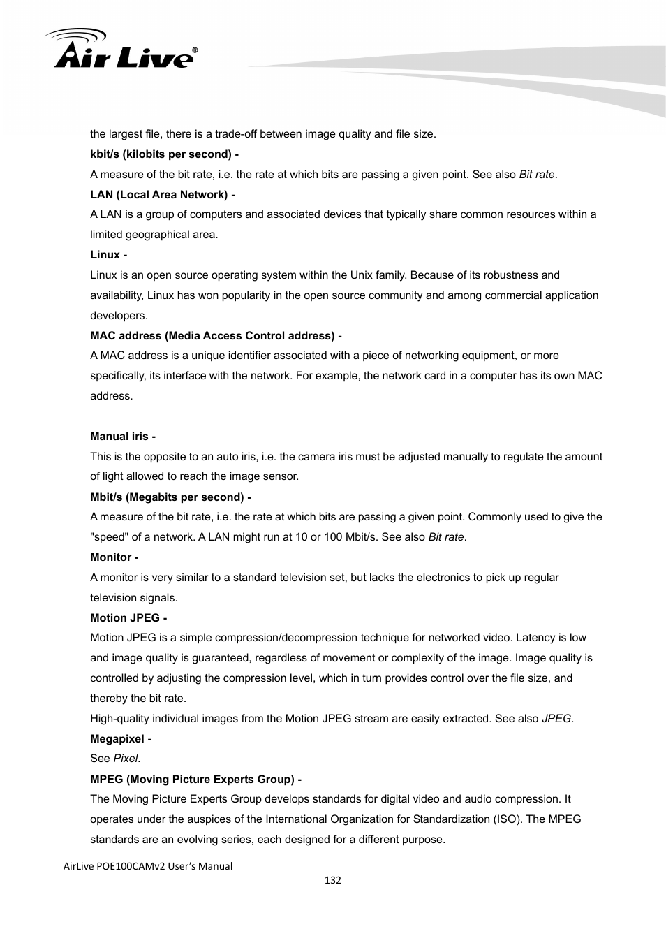 AirLive POE-100CAMv2 User Manual | Page 133 / 138
