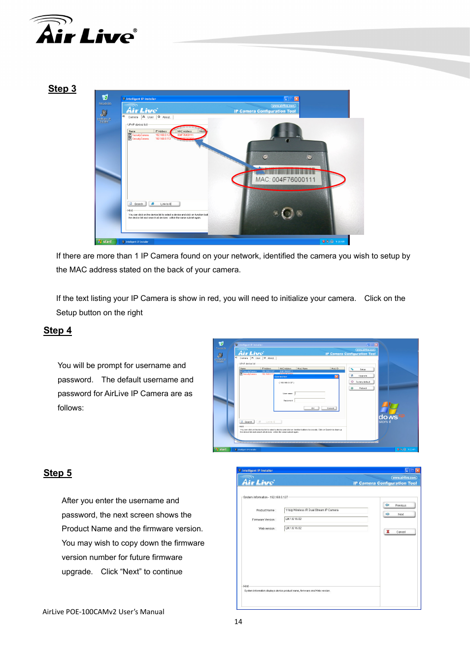 AirLive POE-100CAMv2 User Manual | Page 15 / 138