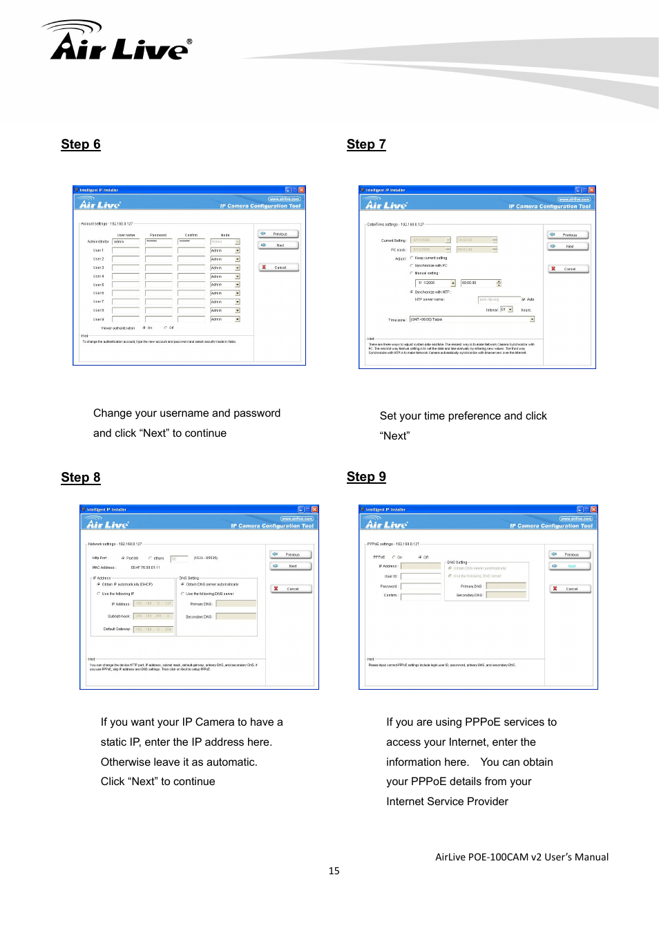 AirLive POE-100CAMv2 User Manual | Page 16 / 138