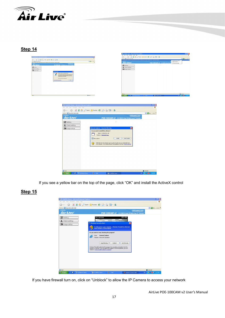 AirLive POE-100CAMv2 User Manual | Page 18 / 138