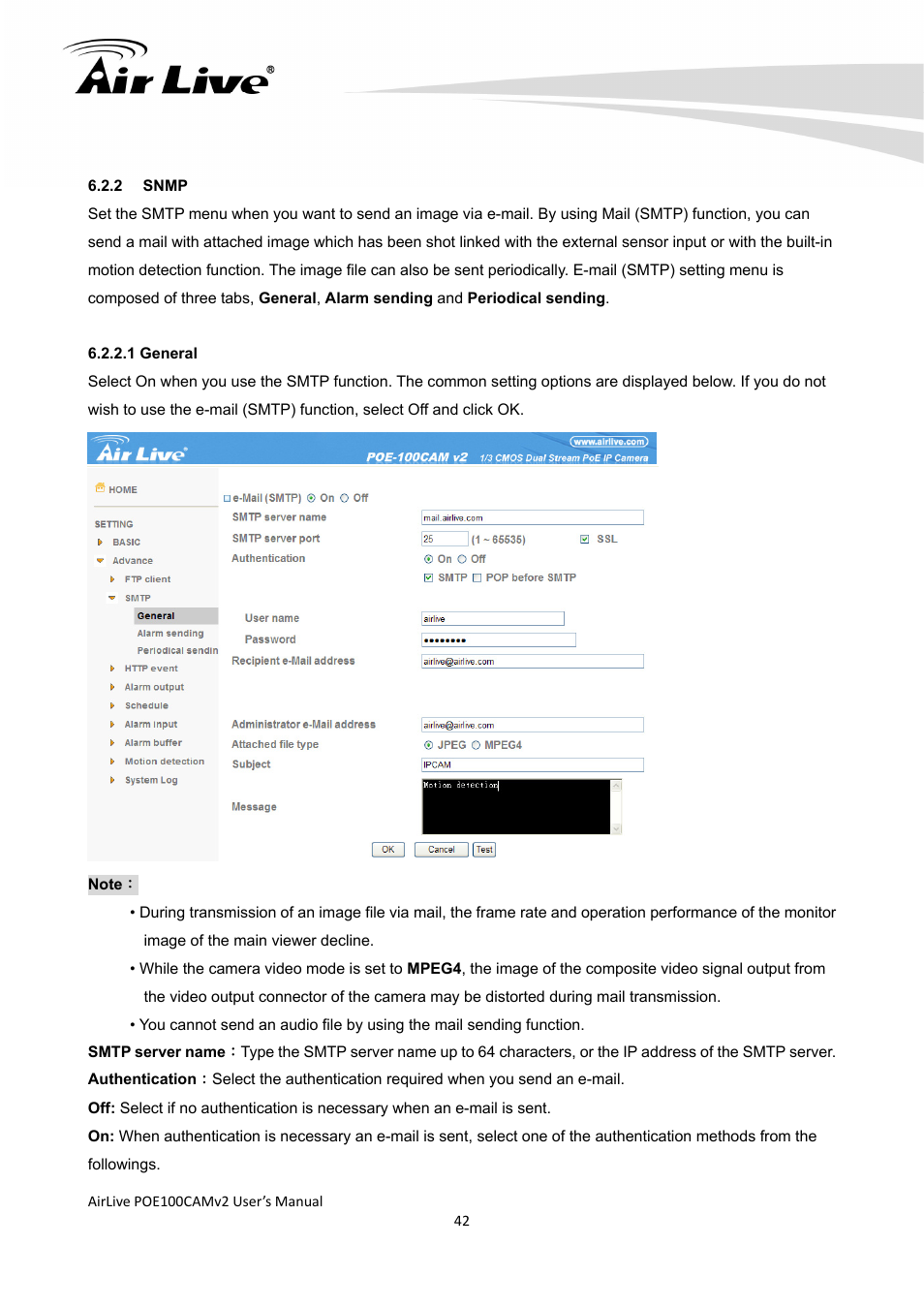 AirLive POE-100CAMv2 User Manual | Page 43 / 138