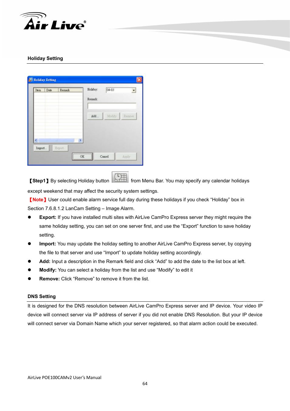 AirLive POE-100CAMv2 User Manual | Page 65 / 138