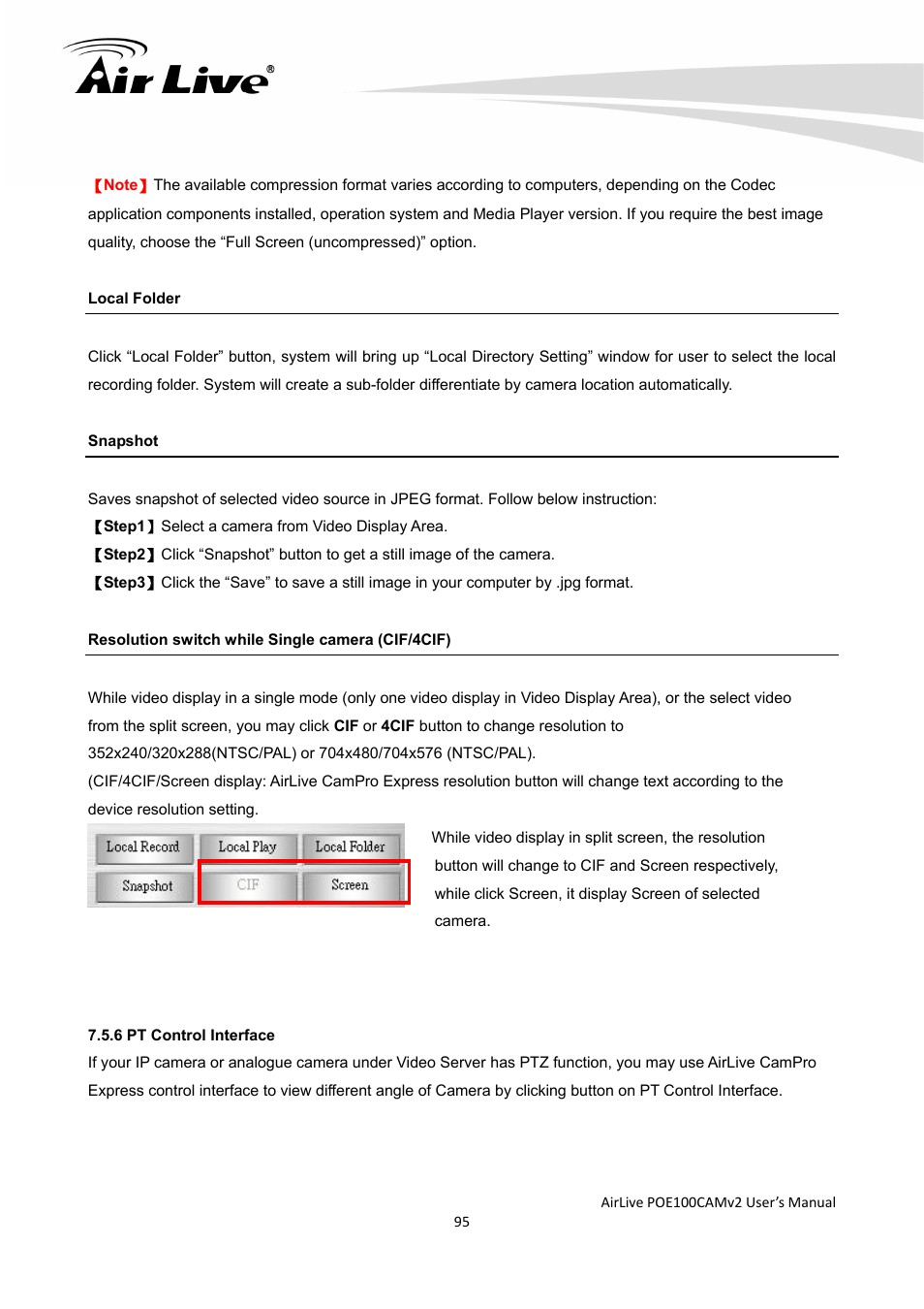 AirLive POE-100CAMv2 User Manual | Page 96 / 138