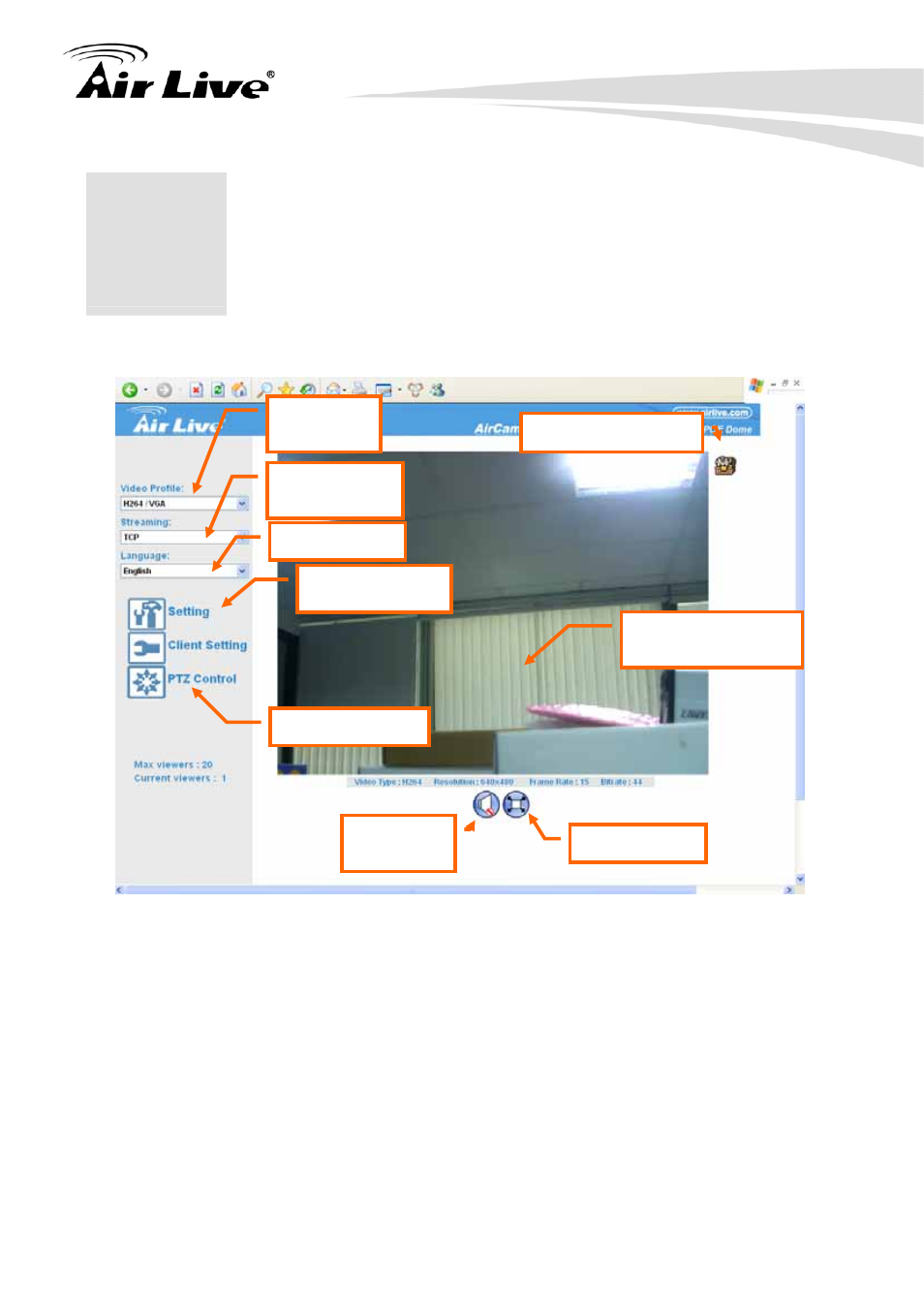 Operating the network camera | AirLive POE-100HD User Manual | Page 18 / 89