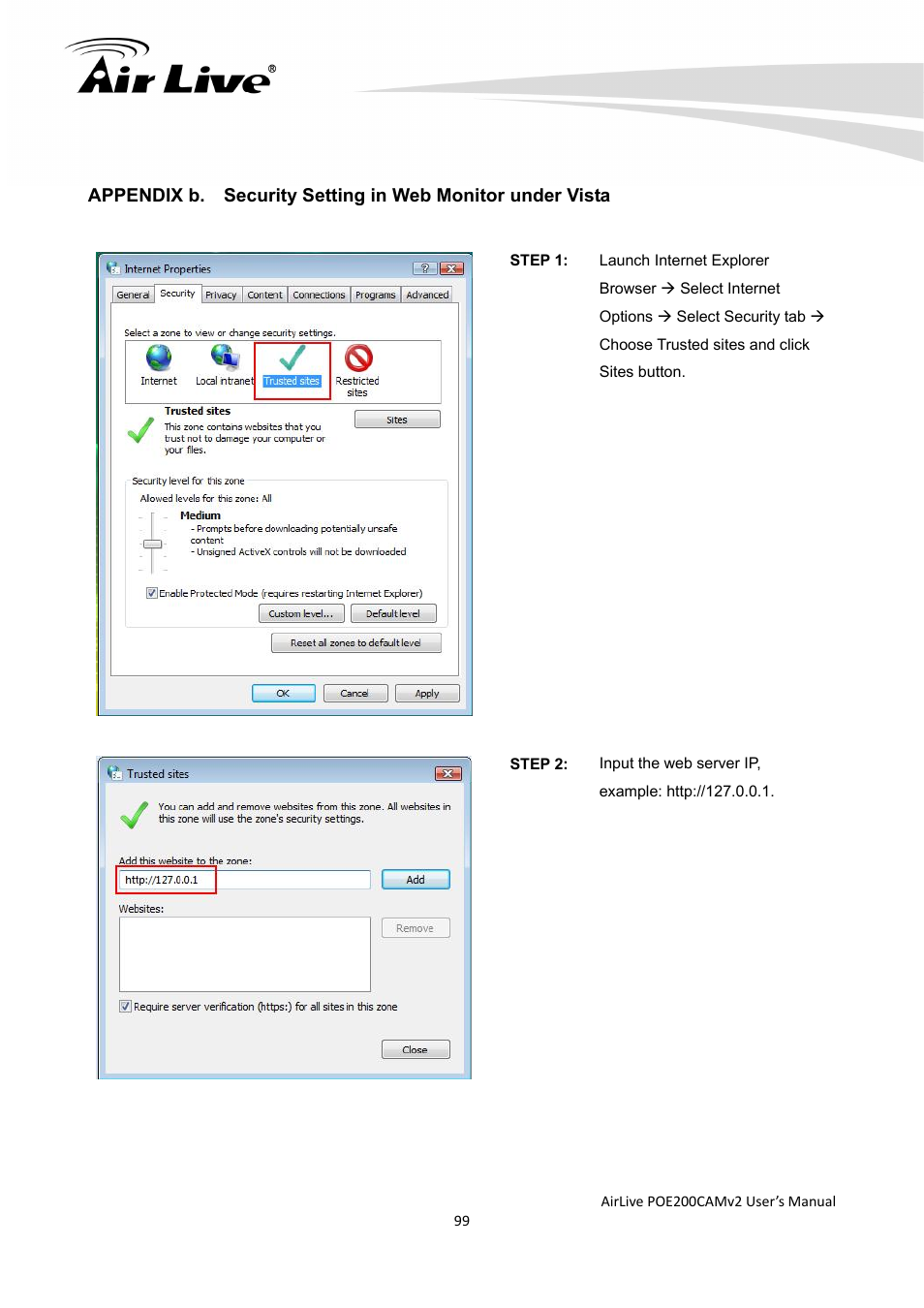 AirLive POE-200CAMv2 User Manual | Page 100 / 117