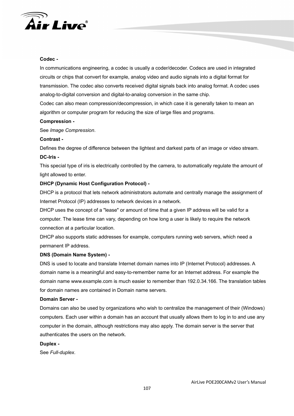 AirLive POE-200CAMv2 User Manual | Page 108 / 117