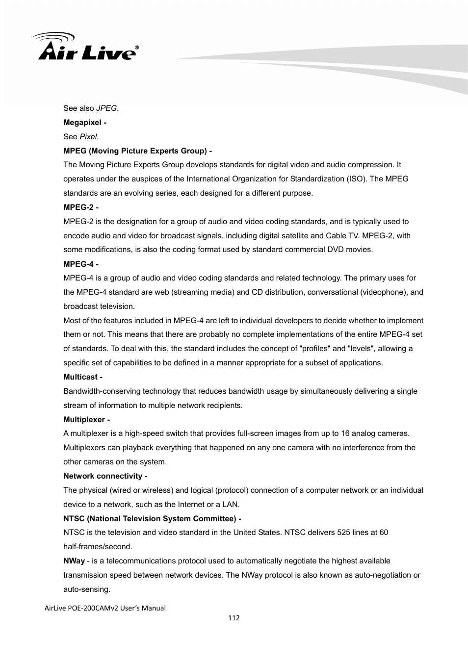 AirLive POE-200CAMv2 User Manual | Page 113 / 117