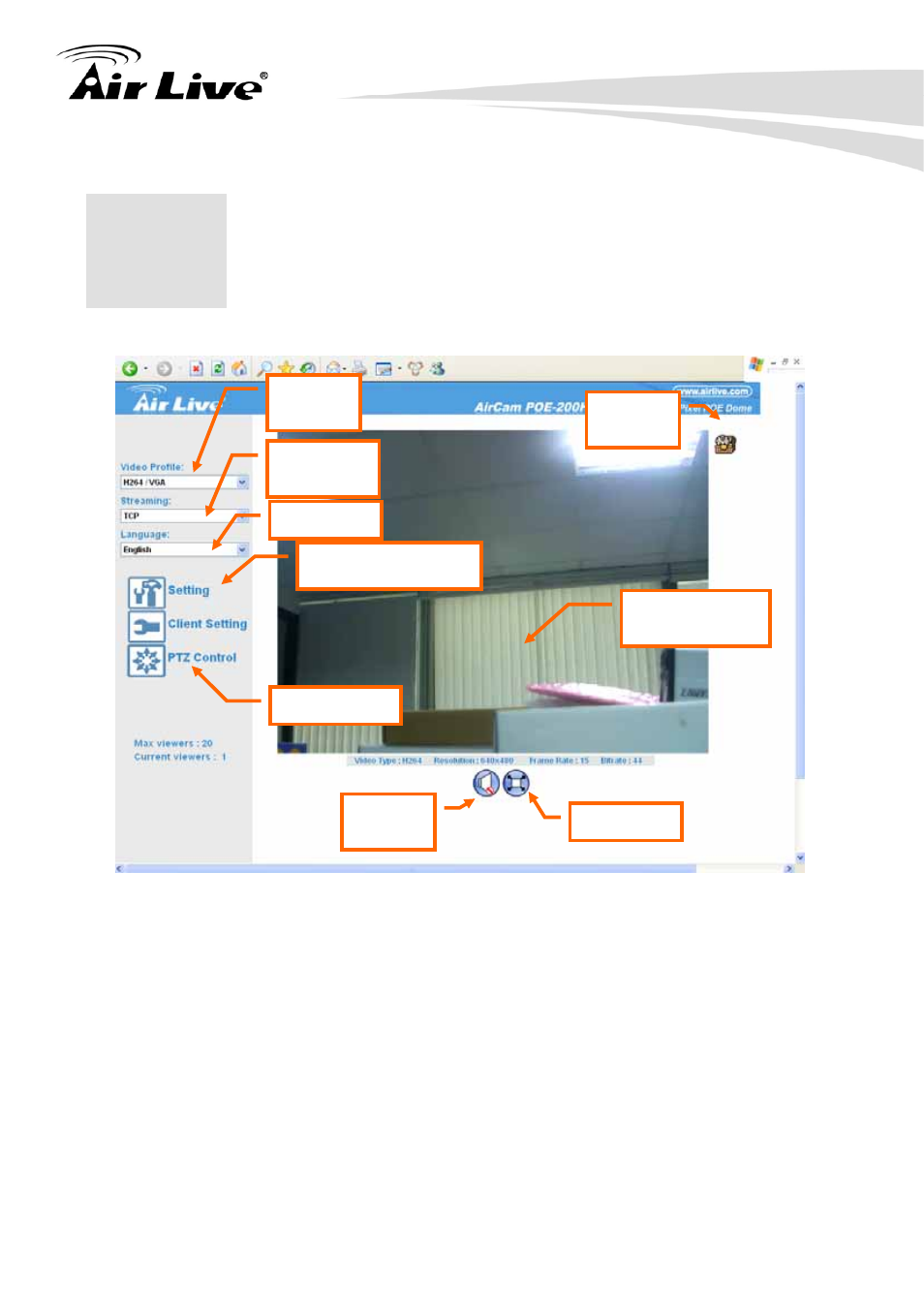 Operating the network camera | AirLive POE-200HD User Manual | Page 17 / 81