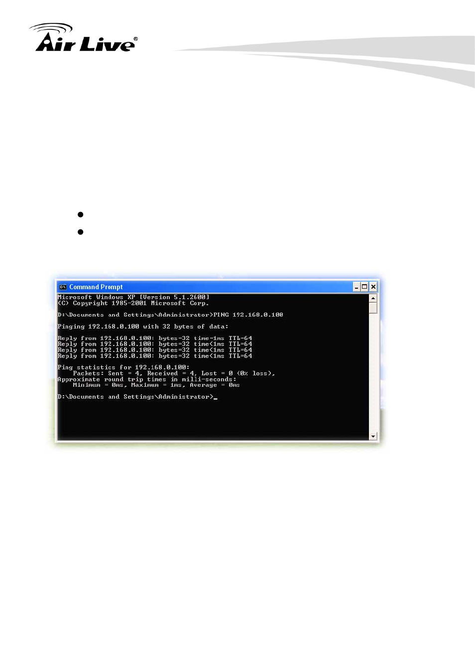 Appendix c: ping ip address | AirLive POE-200HD User Manual | Page 61 / 81