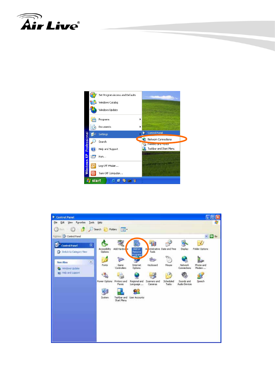 Appendix j: enable upnp of windows xp, Appendix j, Enable upnp of windows xp | AirLive POE-200HD User Manual | Page 77 / 81