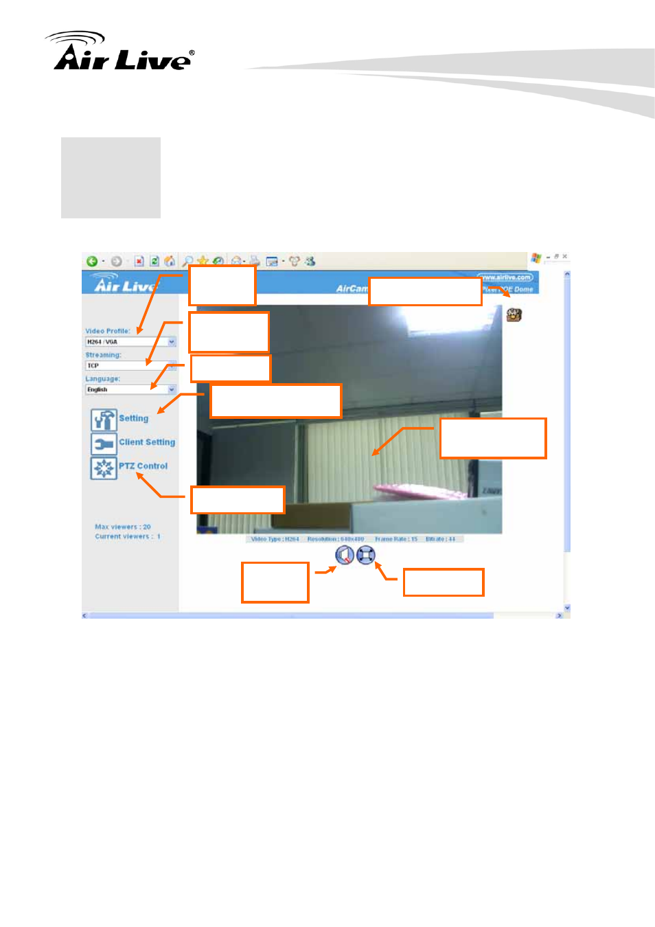 Operating the network camera | AirLive POE-250HD User Manual | Page 18 / 81