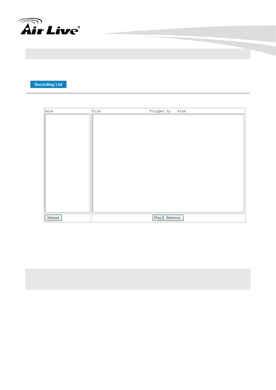 10 recording list: files list inside the sd card | AirLive PoE-2600HD User Manual | Page 75 / 112