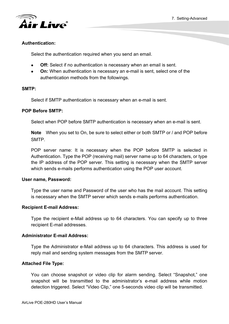 AirLive POE-280HD User Manual | Page 67 / 99