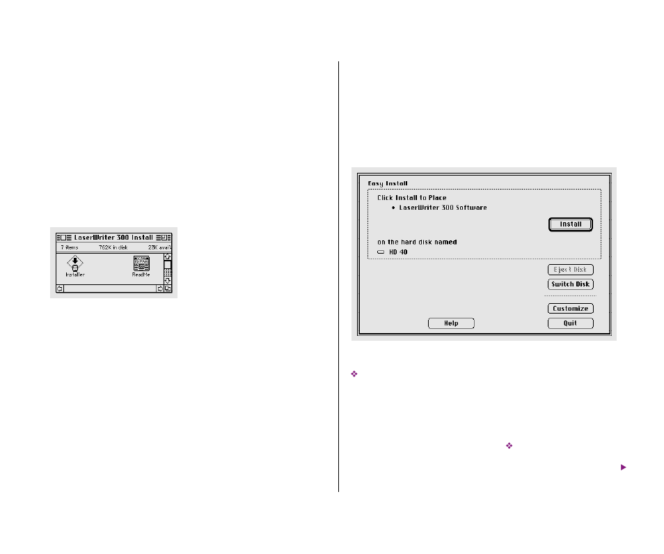 Installation 5, Installation | Apple Personal LaserWriter300 User Manual | Page 13 / 55