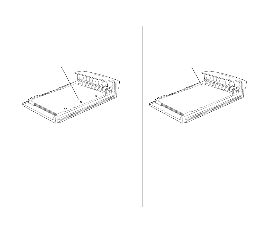 Loading 3-hole punched paper 13, Loading letterhead paper 13, Loading 3-hole punched paper | Loading letterhead paper | Apple Personal LaserWriter300 User Manual | Page 21 / 55