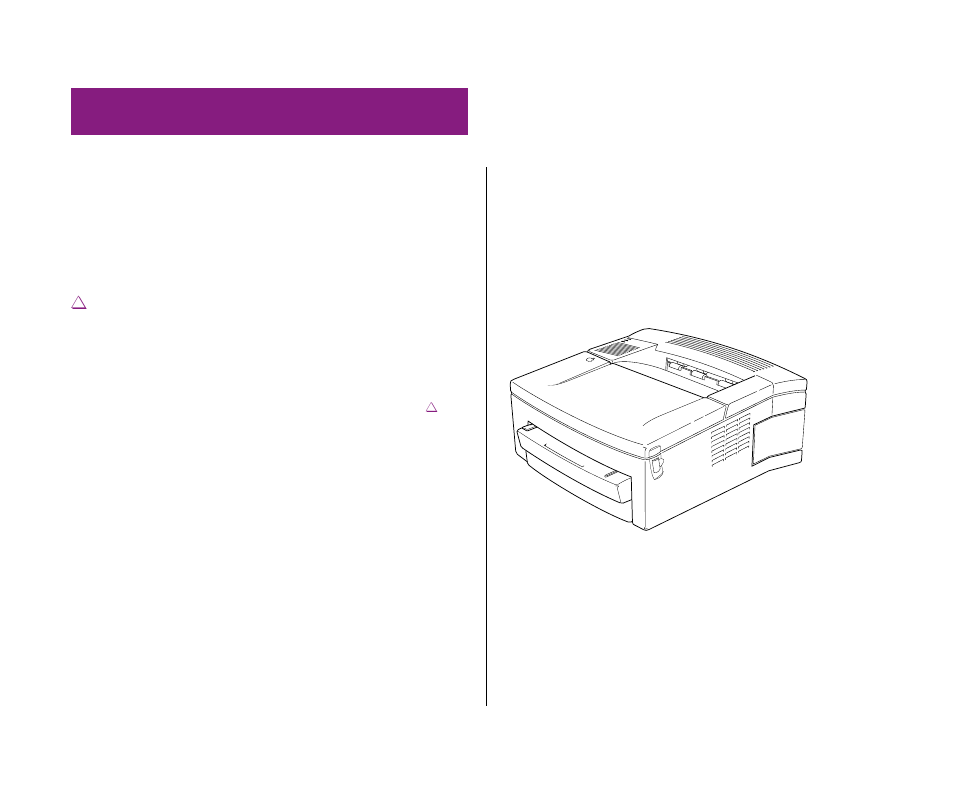 Chapter 1 setting up your printer 1, Choosing a location for the printer 1, Setting up your printer | Chapter 1, Choosing a location for the printer | Apple Personal LaserWriter300 User Manual | Page 9 / 55