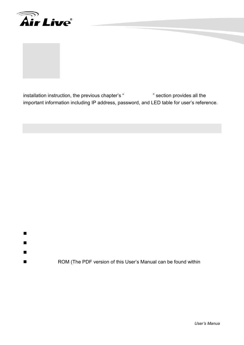 Installation of the switch, 1 unpack the package | AirLive POE-FSH1008AT User Manual | Page 10 / 62