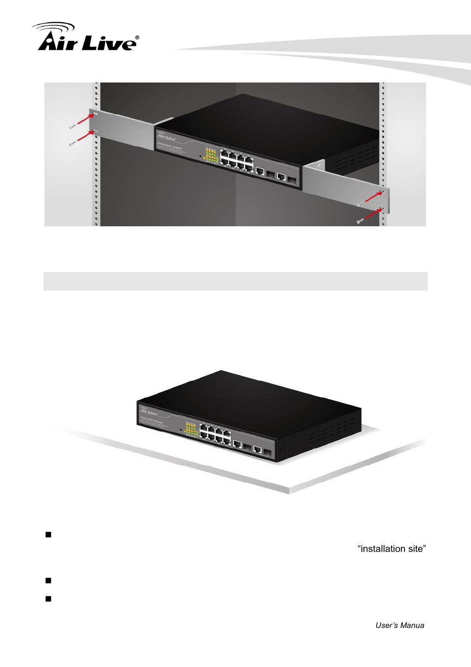5 desktop installation | AirLive POE-FSH1008AT User Manual | Page 14 / 62