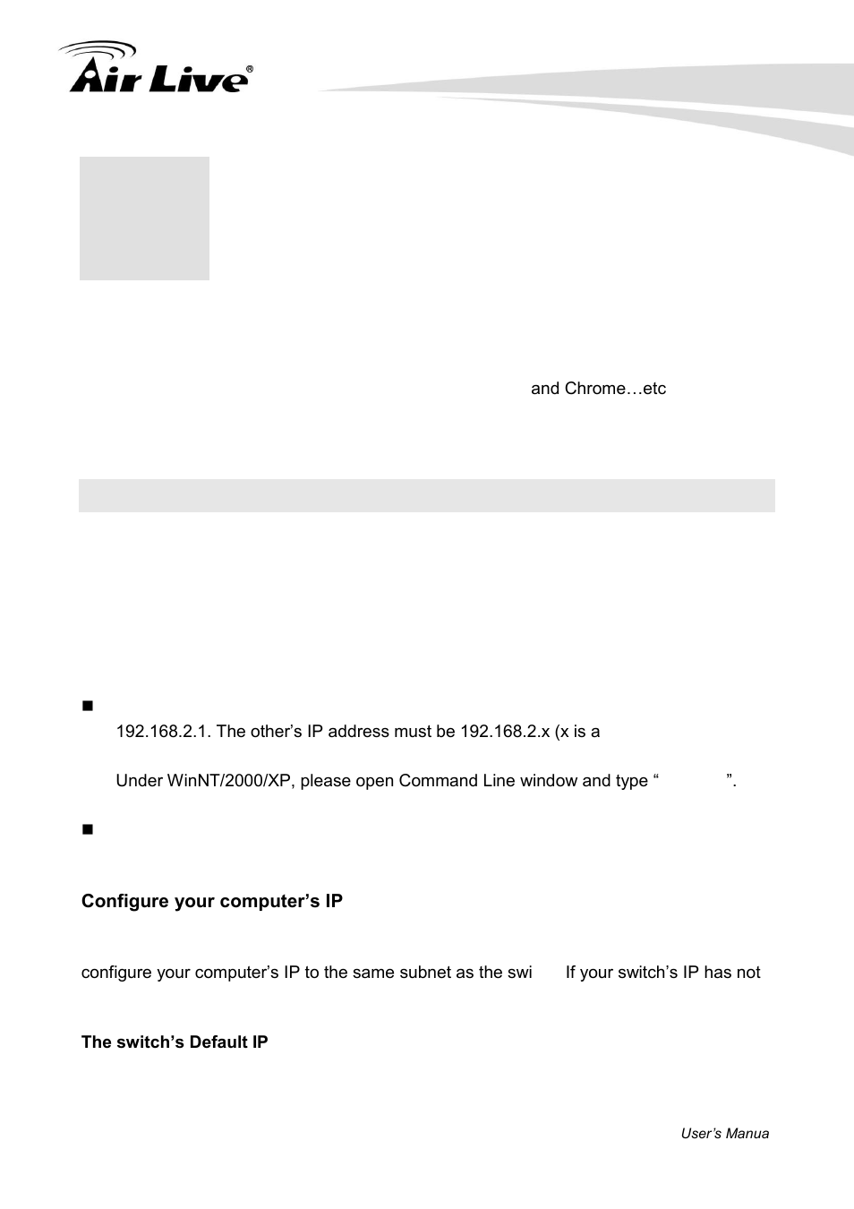 Web management, 1 setup your computer for web management | AirLive POE-FSH1008AT User Manual | Page 18 / 62