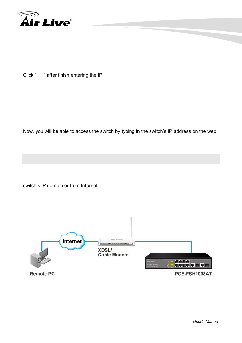 2 remote management | AirLive POE-FSH1008AT User Manual | Page 20 / 62