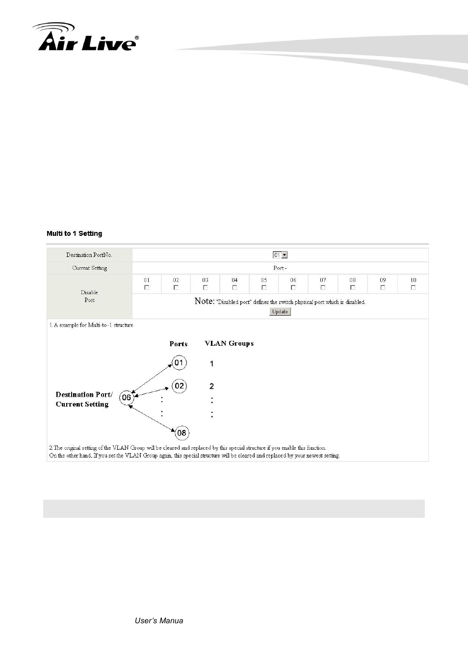 8 per port counter port, 3 multi to 1 setting | AirLive POE-FSH1008AT User Manual | Page 41 / 62