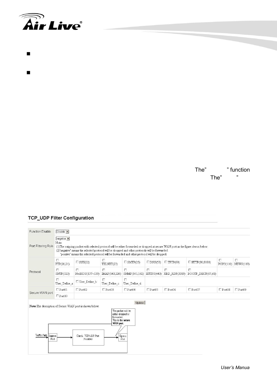 2 tcp/udp filter | AirLive POE-FSH1008AT User Manual | Page 48 / 62