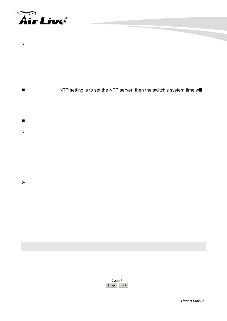 15 logout | AirLive POE-FSH1008AT User Manual | Page 58 / 62