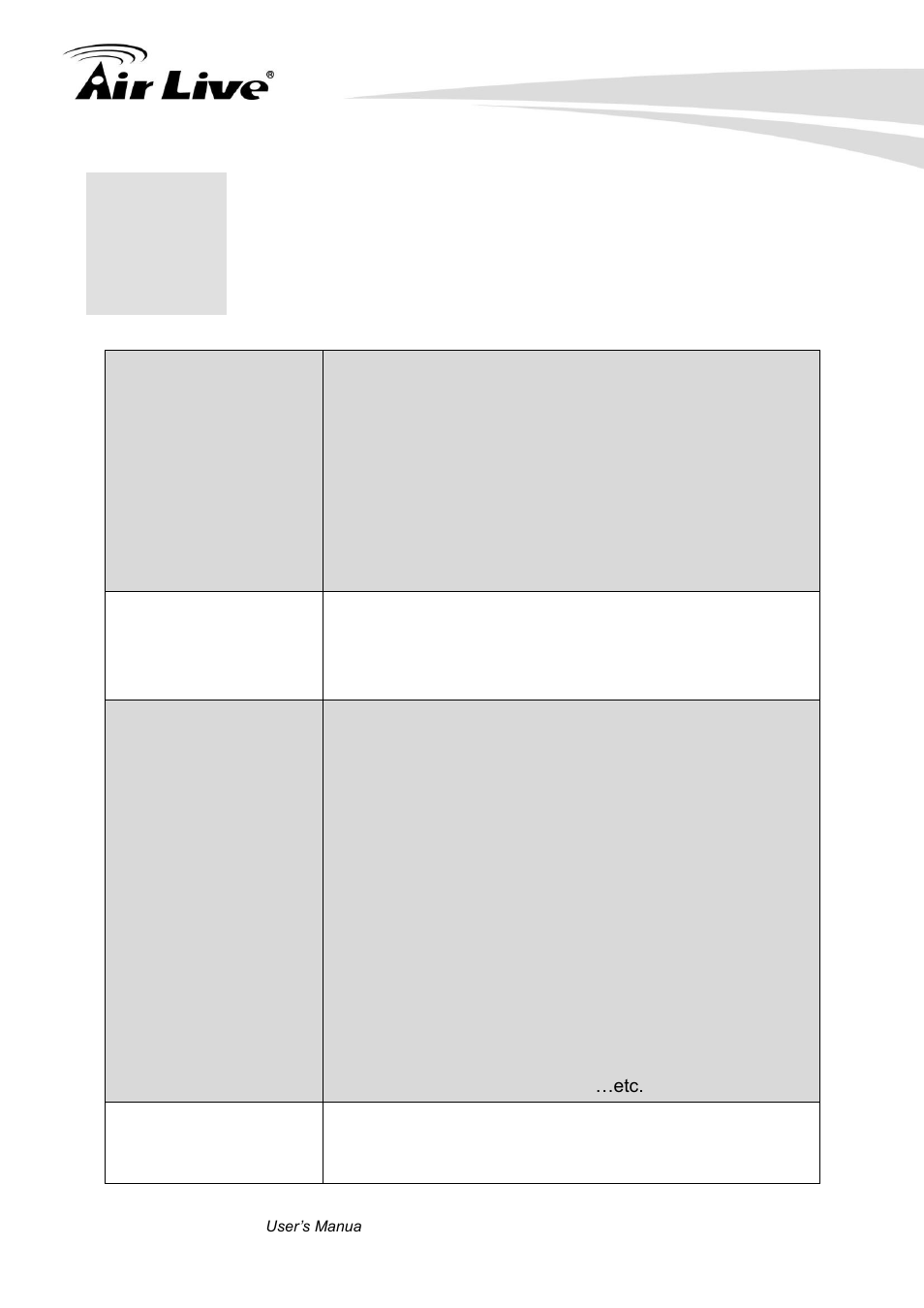 Appendix a: product specifications | AirLive POE-FSH1008AT User Manual | Page 59 / 62