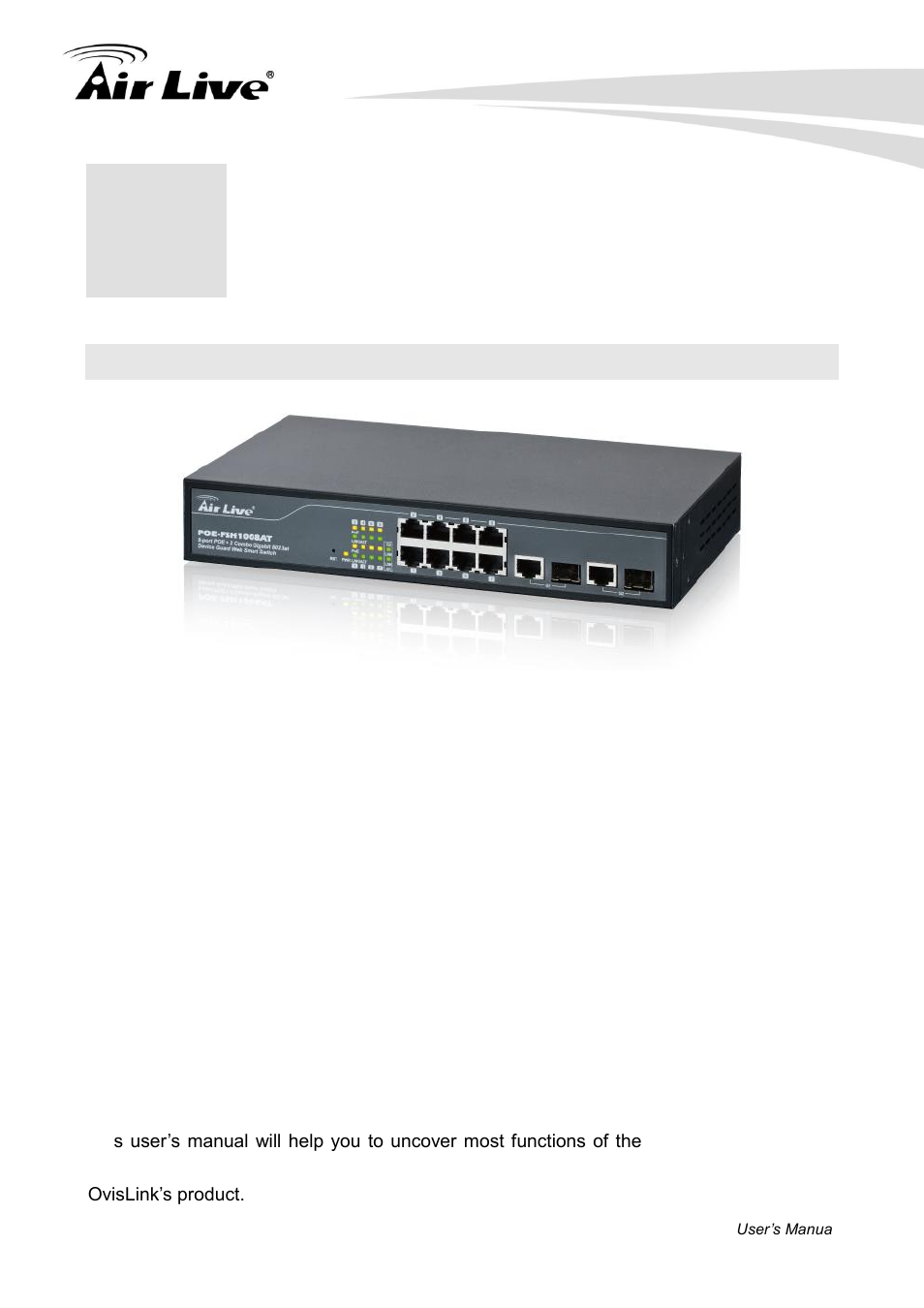 Introduction, 1 overview | AirLive POE-FSH1008AT User Manual | Page 6 / 62