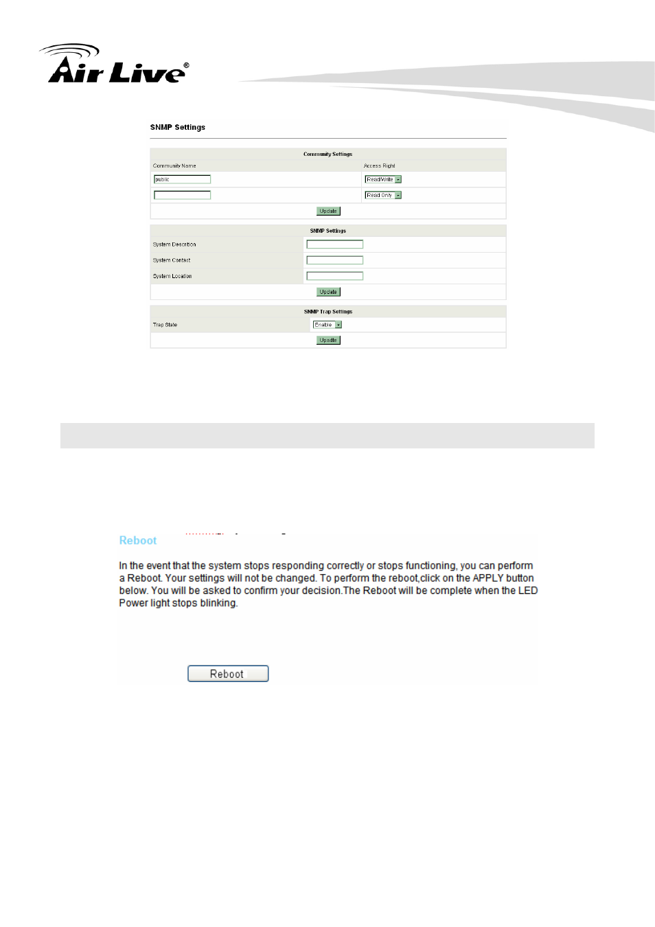 37 logout | AirLive POE-FSH2422G-250 User Manual | Page 47 / 51