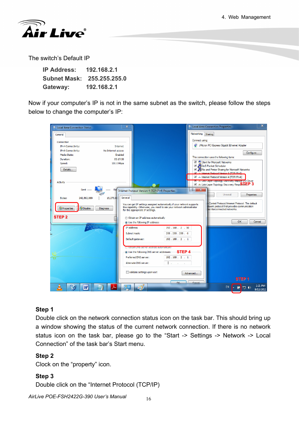 AirLive POE-FSH2422G-390 User Manual | Page 21 / 54