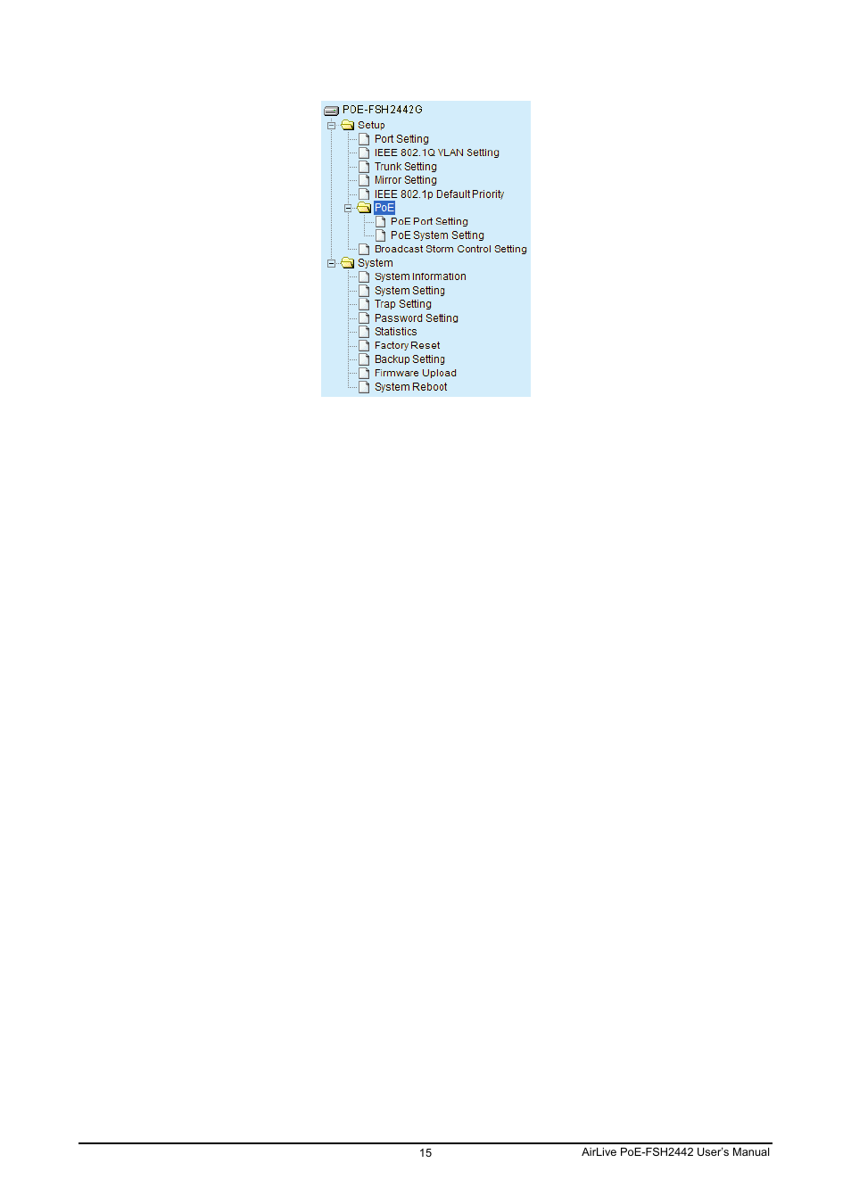 AirLive POE-FSH2442G User Manual | Page 22 / 33